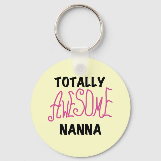 Roze Volledig Geweldige Nanna T-shirts en geschenk Sleutelhanger (Voorkant)