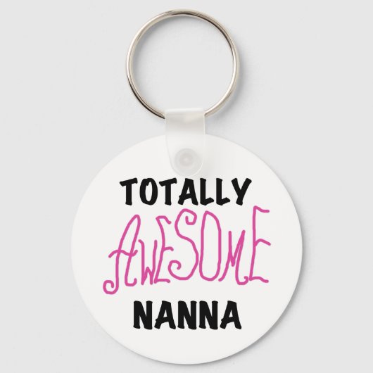 Roze Volledig Geweldige Nanna T-shirts en geschenk Sleutelhanger (Voorkant)