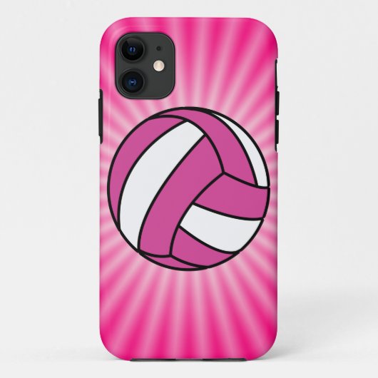 Roze volleybal Case-Mate iPhone case (Achterkant)