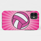 Roze volleybal Case-Mate iPhone case (Achterkant (horizontaal))