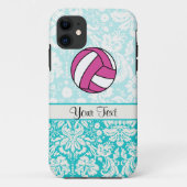 Roze volleybal; Damaspatroon Case-Mate iPhone Case (Achterkant)