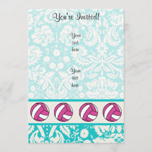 Roze volleybal; Damaspatroon Kaart