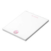 Roze Volleybal gepersonaliseerd Notitieblok (Linkerzijde)