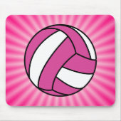 Roze volleybal muismat (Voorkant)