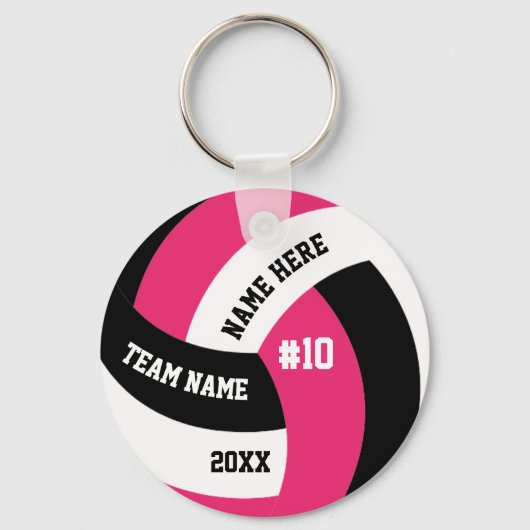 Roze Volleybal Sleutelhangers Bulk Goedkoop Meisje (Voorkant)