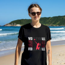 Roze Volleybal Spike T shirt