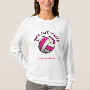Roze volleybal t-shirt