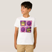Roze volleybal t-shirt (Voorkant volledig)