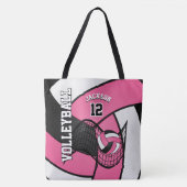 roze volleybal tote bag (Voorkant)