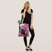 roze volleybal tote bag (Op model)