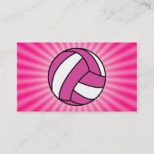 Roze volleybal visitekaartje (Achterkant)