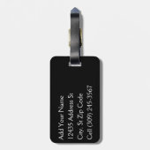 Roze volleybalsportpatroon bagagelabel (Achterkant verticaal)