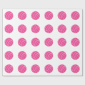 Roze volleybalverlooppapier cadeaupapier (Vlak)