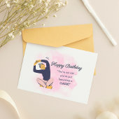 Roze volwassen verjaardagskaart je wordt klassiek feestdagen kaart