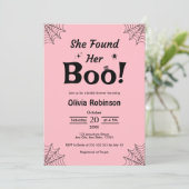 Roze vond ze haar Vrijgezellenfeest van Halloween Kaart (Staand voorkant)