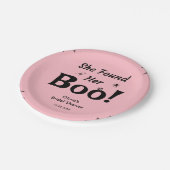Roze vond ze haar Vrijgezellenfeest van Halloween Papieren Bordje (Gekanteld)