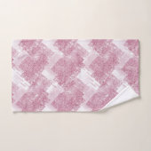 Roze vonken op wit. bad handdoek (Handdoek)