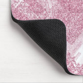 Roze vonken op wit. muismat (Hoek)