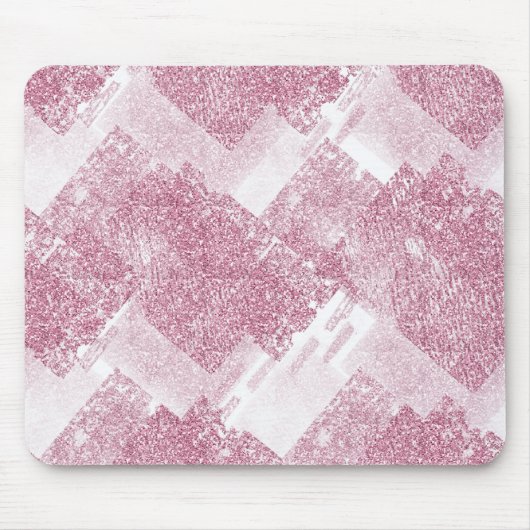 Roze vonken op wit. muismat (Voorkant)
