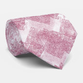 Roze vonken op wit. stropdas (Opgerold)