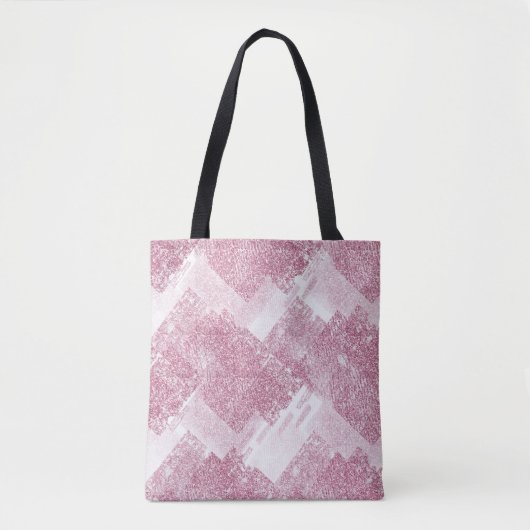 Roze vonken op wit. tote bag (Voorkant)