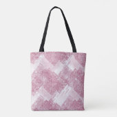 Roze vonken op wit. tote bag (Achterkant)