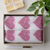 Roze vonkende hartliefde tissuepapier (Geschenk)