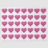 Roze vonkende hartliefde tissuepapier (Voorkant)