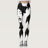 Roze voor B&W Zig Zag Leggings (Voorkant)