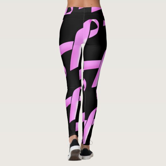 Roze voor borsten | Achtergrond personaliseren Leggings (Achterkant)
