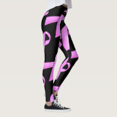 Roze voor borsten | Achtergrond personaliseren Leggings (Rechts)
