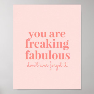 Roze, voor de vervaardiging geschikte Inspirerend  Poster