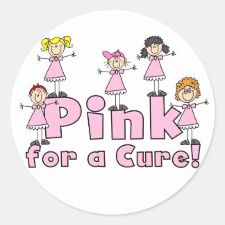 Roze voor een genezing Stickers