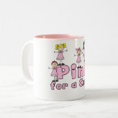 Roze voor een zuivere  Mok (Voorkant links)