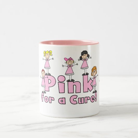 Roze voor een zuivere  Mok (Center)