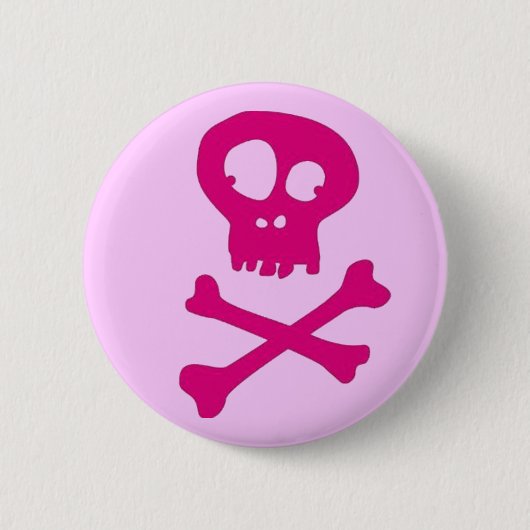 Roze voor Halloween - Ronde Button 5,7 Cm (Voorkant)