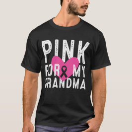 Roze voor mijn grootmoeder Borst Cancer Awareness  T-shirt