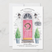 Roze vooraankondiging van het verplaatsen van de d kaart (Voorkant)