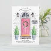 Roze vooraankondiging van het verplaatsen van de d kaart (Staand voorkant)