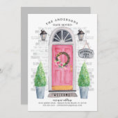 Roze vooraankondiging van het verplaatsen van de d kaart (Voorkant / Achterkant)