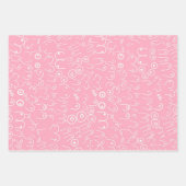 roze voorblad in papiervorm inpakpapier vel (Voorkant 3)