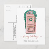 Roze voorklep Verplaatsde Vakantiegang Verplaatsen Briefkaart (Voorkant / Achterkant)