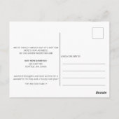 Roze voorklep Verplaatsde Vakantiegang Verplaatsen Briefkaart (Achterkant)