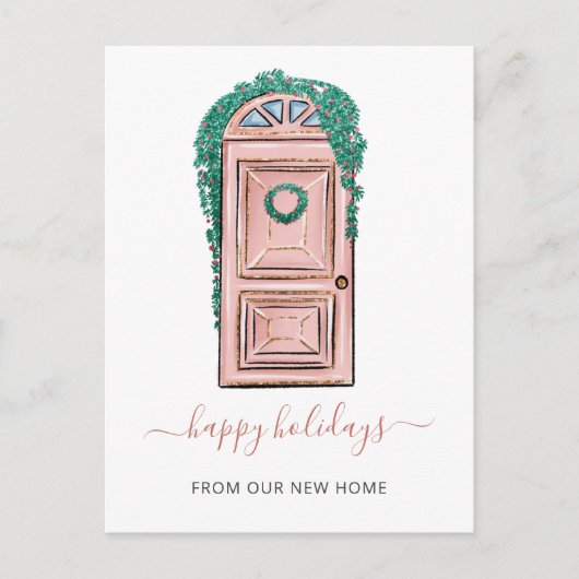 Roze voorklep Verplaatsde Vakantiegang Verplaatsen Briefkaart (Voorkant)