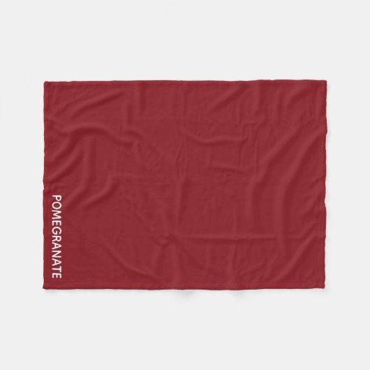 Roze voornaam fleece deken (Voorkant (Horizontaal))