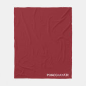 Roze voornaam fleece deken (Voorkant)