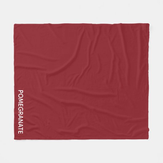 Roze voornaam fleece deken (Voorkant (Horizontaal))