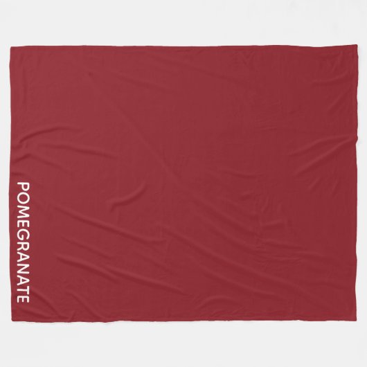 Roze voornaam fleece deken (Voorkant (Horizontaal))