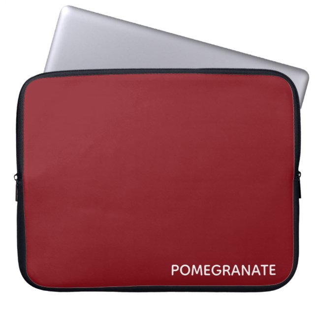 Roze voornaam laptop sleeve (Voorkant)