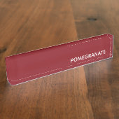 Roze voornaam naambordje (Zijkant)